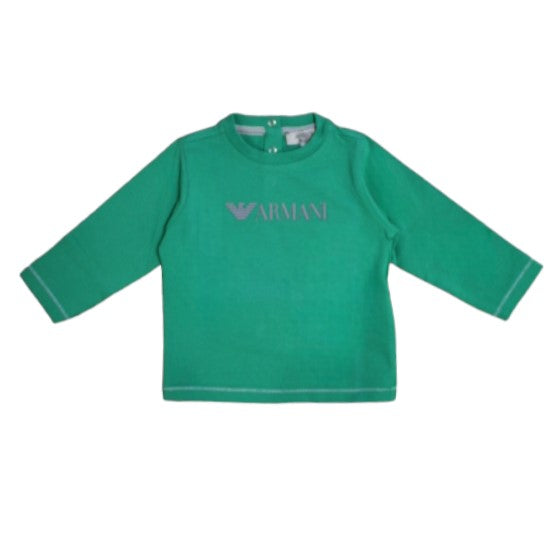 Armani Crewneck T-shirt with front logo H036M-BD