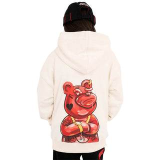 SPRAYGROUND Felpa Avorio Con Cappuccio SPY1517GIVO Per Bambini