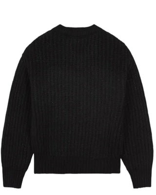 Lanvin Maglia nera da bambina con logo N30181