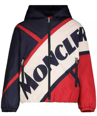 Moncler Giubbino In Nylon Con Cappuccio F19541A51420 Da Bambino