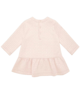 Emporio Armani Vestina rosa in felpa con logo 6DEA02-4JHYZ