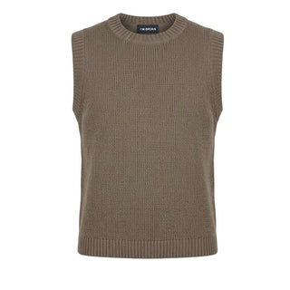 I'm Brian Gilet Marrone In Maglia Per Uomo MA3601M