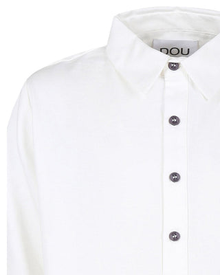 Doudou Camicia avorio in jersey di cotone DV5P00-Z2637