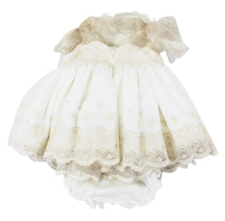 Mimosa-Zeremonienkleid MIT MESOPOTAMIA-CULOTTA MIT KNÖPFEN