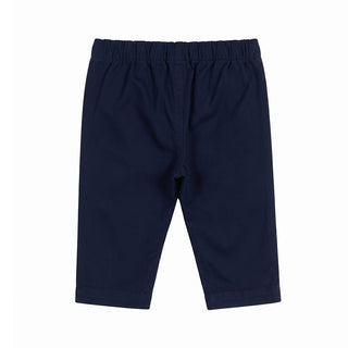 J.o Milano Pantaloni Blu In Gabardina 2664B2-01 Per Neonato
