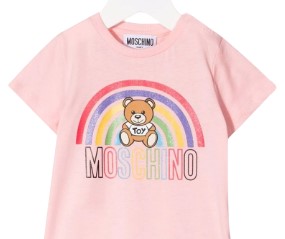 Moschino RAINBOW Romper MUY045 WITH CLIPS