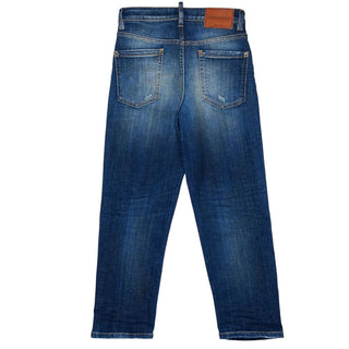 Dsquared2 Jeans Dritti Con Dettagli Destroyed DQ3578-D0AHW-DQ01 Per Bambini