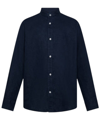 Sun68 Camicia A Maniche Lunghe S35306 In Misto Lino