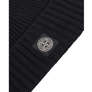 Stone Island Cappello a coste in misto lana con Compass K2S16N100003