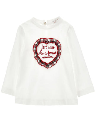 Monnalisa T-shirt a maniche lunghe 19D640