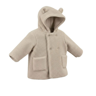 Teddy & Minou Giacca Teddy beige con cappuccio I22CN004W0P51