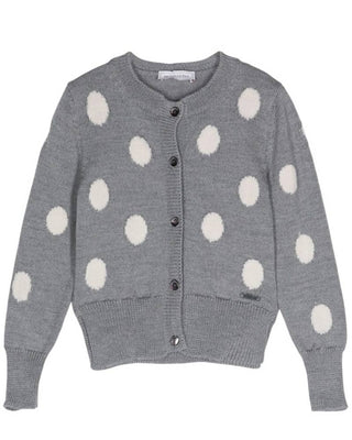 Monnalisa Maglia cardigan a pois 19D803