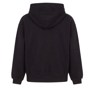 MM6 Maison Margiela Felpa Nera Con Zip E Cappuccio M61115-MM02X-M6900 Per Bambini