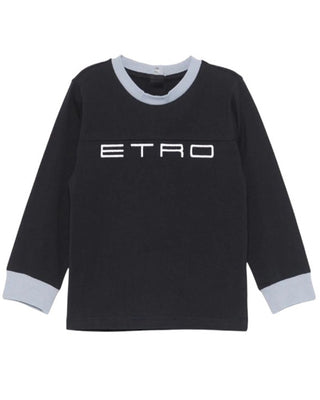 Etro T-shirt a maniche lunghe in cotone GV8530-Z2081
