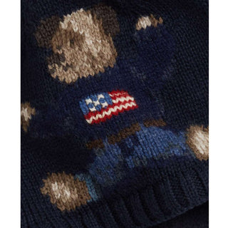 Polo Ralph Lauren Cappelli Blu Con Paraorecchie 320980661001 Per Neonato