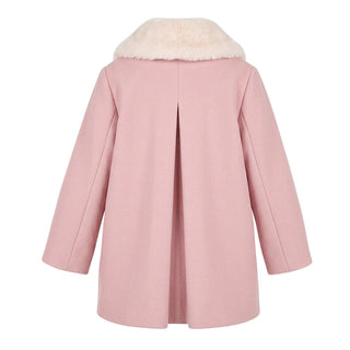 Kokka Cappotto Rosa In Misto Lana A26BCA9572 Per Bambina
