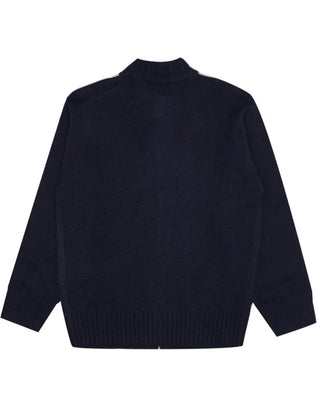 Emporio Armani Cardigna blu navy in misto lana 6D4M58-4MJAZ