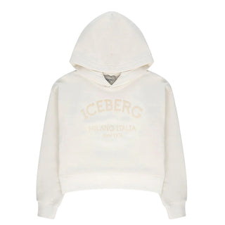Iceberg Felpa in cotone con cappuccio e logo MFICE6336J