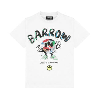 Barrow T-shirt Bianca Con Stampa S6BKJUTH094-002