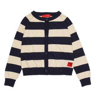 Max&Co. Cardigan A Righe In Cotone Con Logo MX0296-MX00Z-MX854