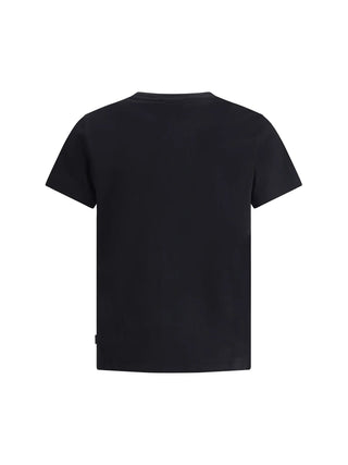 GCDS T-shirt nera a maniche corte con logo B1XM2316JG8