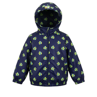 TforK Giubbino antivento blu con cappuccio KWAY56