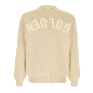 Golden Goose Maglia Beige In Cotone Con Logo GMP00841.P001972.55550