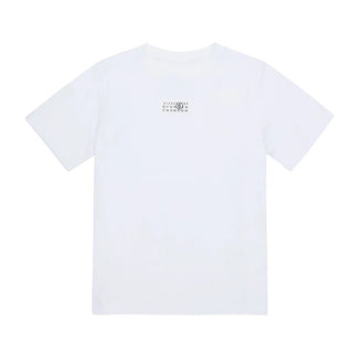 MM6 Maison Margiela T-shirt Bianca Con Numerc Logo M61022-MM04I-M6100