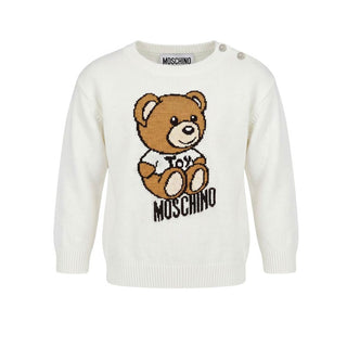Moschino Maglia Girocollo In Cotone Per Neonati MRW00J
