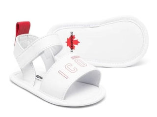 Dsquared2 Sandalen mit Schriftzug auf der Vorderseite 73732 WITH TEAR