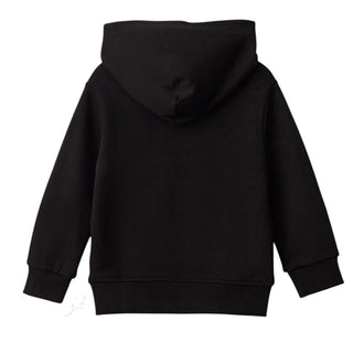 Diesel Felpa Nera Con Cappuccio Per Bambini J02872-KYA1N-K900