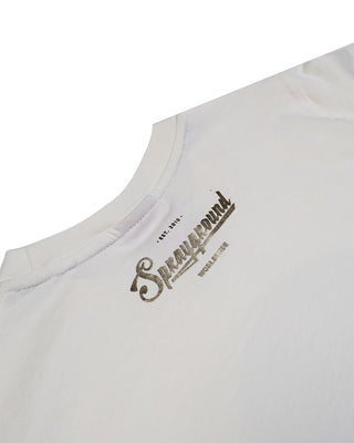 SPRAYGROUND T-shirt avorio in jersey con logo SPY1366IVO