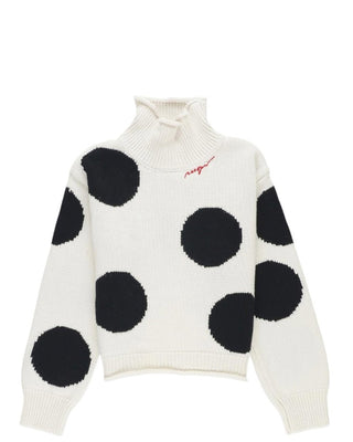 Msgm Maglia cropped a pois da bambina F4MSJGTN132