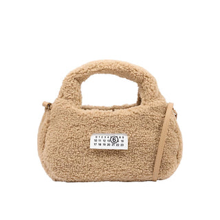 MM6 Maison Margiela Borsa In Tessuto Teddy Beige M61143-MM09I-M6714 Per Bambina