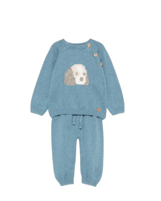 Paz Rodriguez Two-piece jumpsuit with dog on the front 014-122151