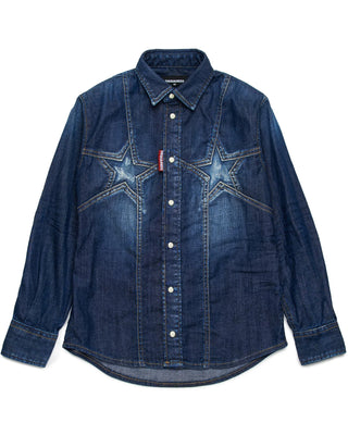 Dsquared2 Camicia A Maniche Lunghe DQ2831 D0ABV In Denim