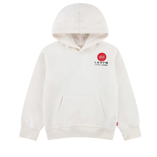 Levis Felpa Avorio Con Cappuccio E Stampa 8ER751-W0E Per Bambino