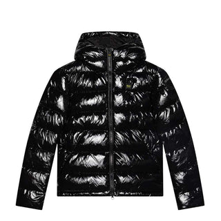 Blauer Steppjacke 23WBLKC02330 mit Aufnäher für Kinder