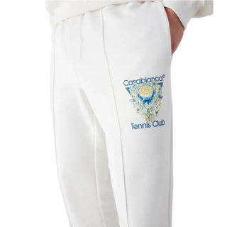 Casa Blanca Pantaloni jogger bianchi Tennis Club Icon M-SP26-JTR-051-02