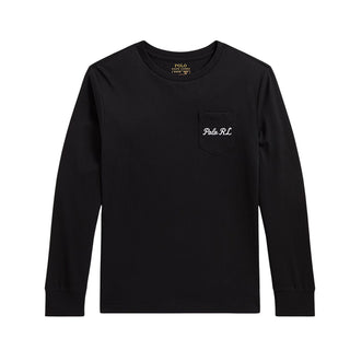 Polo Ralph Lauren T-shirt Nera Con Polo Bear 322B29159001 Per Bambino