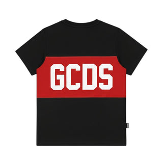 GCDS T-shirt Nera A Maniche Corte Con Logo Z0UKQC585J105/999