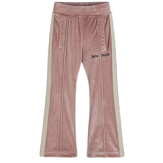 Palm Angels Pantaloni rosa in velluto con logo PGCJ012F25FLE0013010