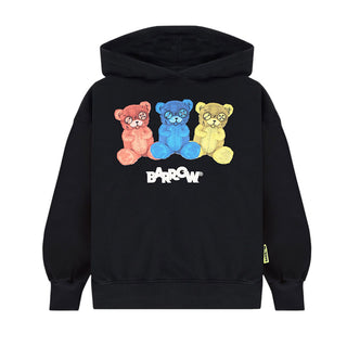 Barrow Felpa con cappuccio in cotone e stampa Bear F5BKJUHS231