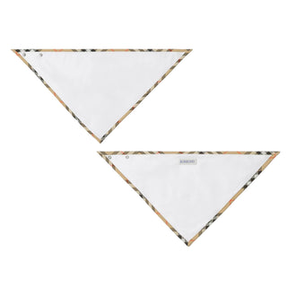 Burberry Tutina Bianca In Cotone Con Cappellino E Bavaglino 8119819 Per Neonati