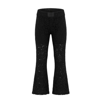 MSGM Completo In Pizzo Nero F6MSJGLG130/110 Per Bambina