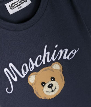Moschino T-Shirt mit Rundhalsausschnitt und MUM03O-Stickerei