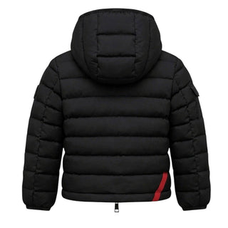 After Label Piumino Trapuntato Nero Con Cappuccio 3431O00037/1 Per Bambino