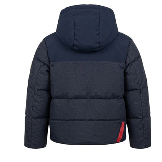 After Label Piumino Trapuntato Blu Con Cappuccio 3431O00035/4 Per Bambino