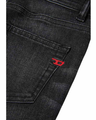 Diesel Jeans Straight leg in denim nero sfumato J00809-KXBQQ