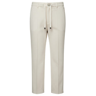 Emanuel Pris Pantaloni Eleganti Beige Con Coulisse EPT6279R